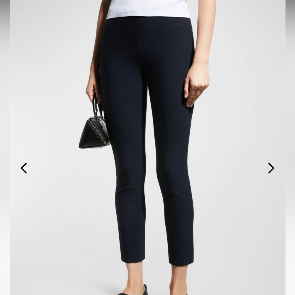 Vince - Stitch Front Seam Legging Navy Blue Size Small